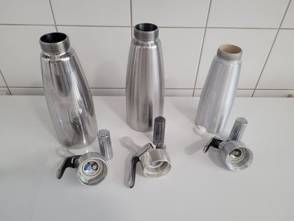3 siphons à chantilly inox